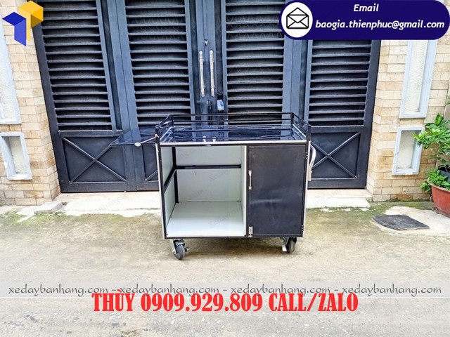 xe đẩy bán cà phê rang xay