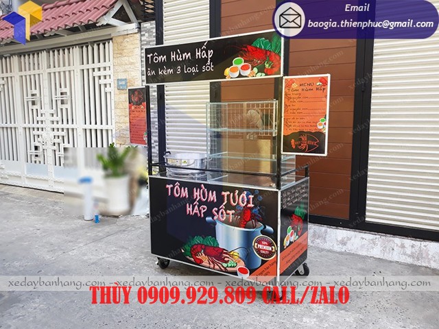 xe bán tôm hùm hấp
