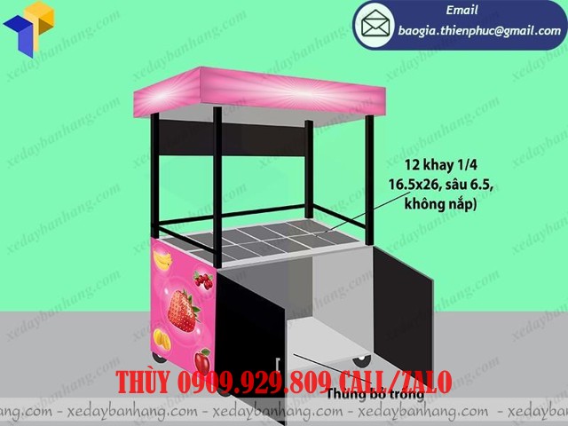 hình ảnh xe trái cây tự chọn
