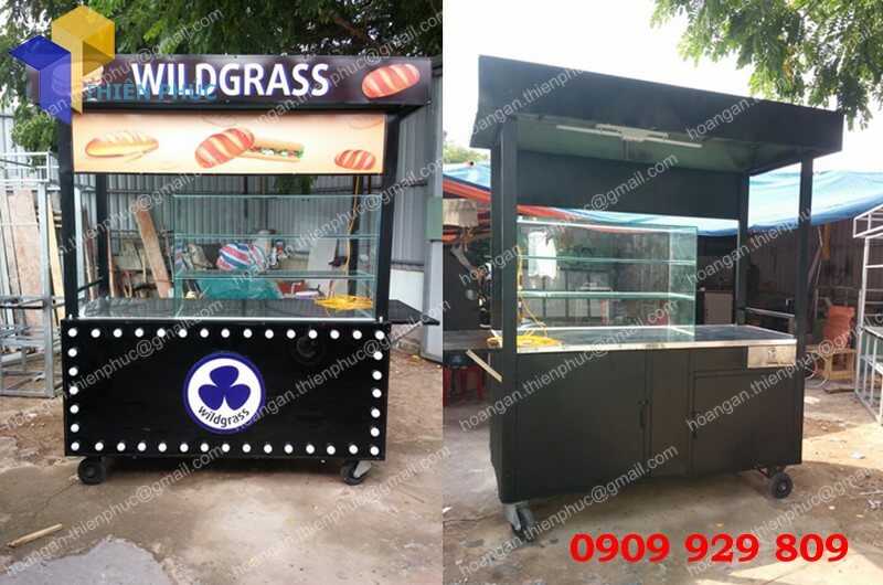 tủ bán bánh mì lưu động