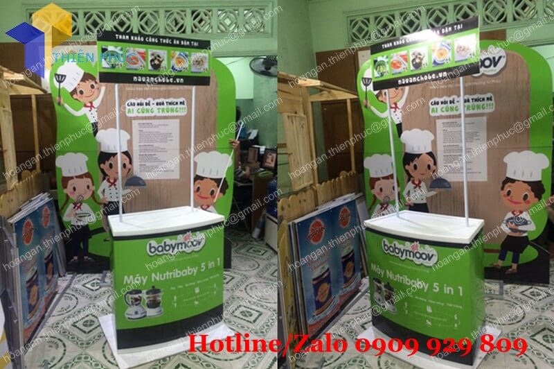 quầy sampling nhựa lắp ráp