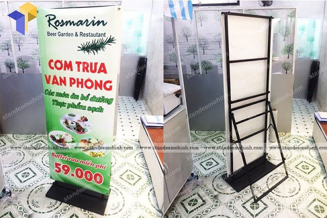 khung treo poster quảng cáo