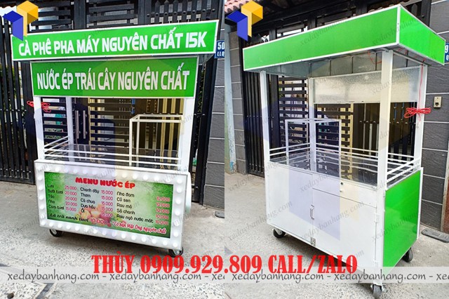 xe bán nước ép trái cây