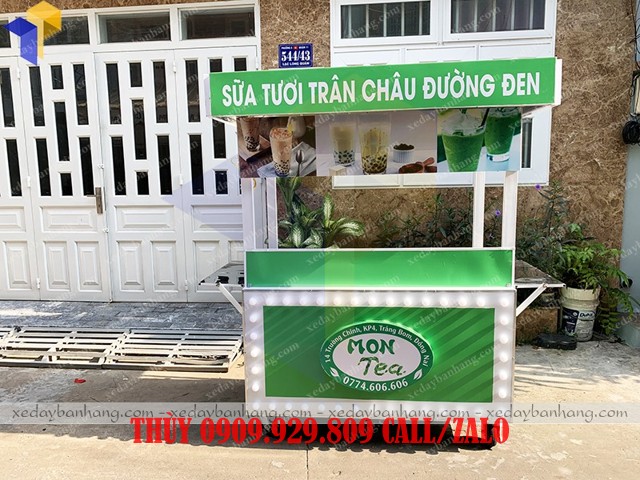 tủ bán sữa tươi trân châu đường đen