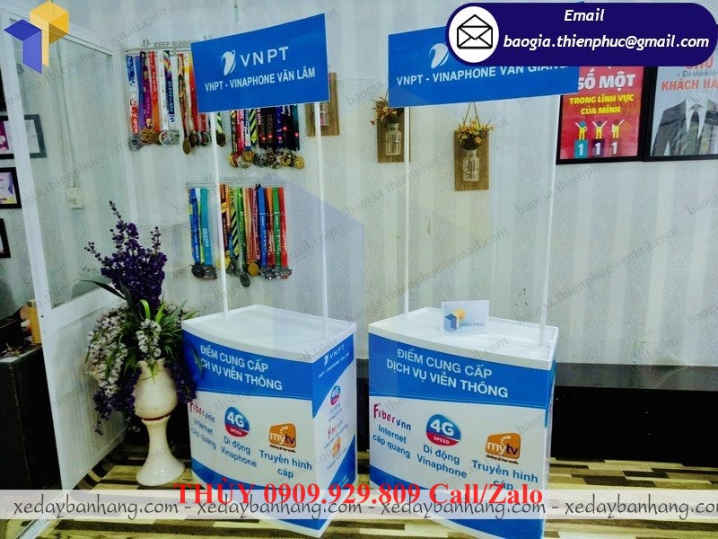 booth sampling nhựa vinaphone