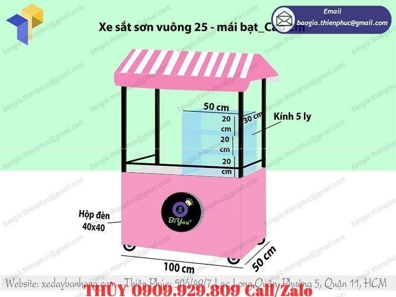 cung cấp tủ bán cá viên xiên que
