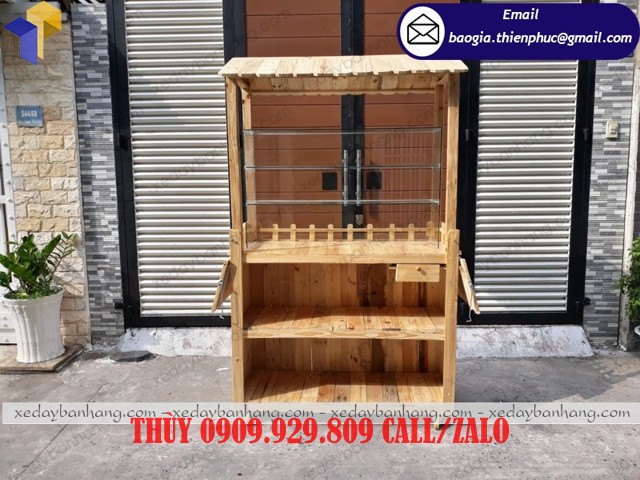 cung cấp tủ gỗ trà sữa