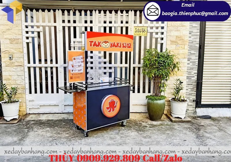 cung cấp xe bán bánh bạch tuộc nhỏ gọn đường phố
