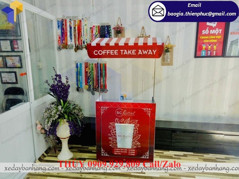 đóng xe lắp ráp bán cafe