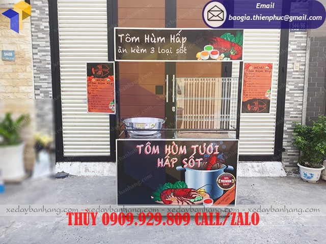 giá xe bán tôm hùm hấp