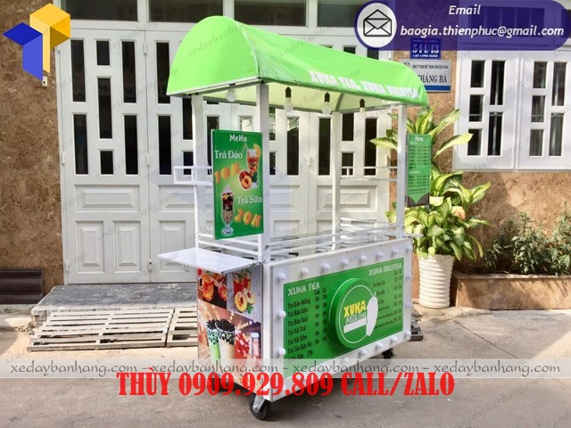 giá xe bán trà đào lưu động
