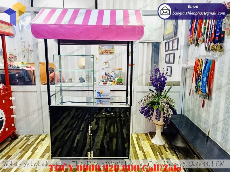 mua xe đẩy bán cá viên xiên que giá rẻ
