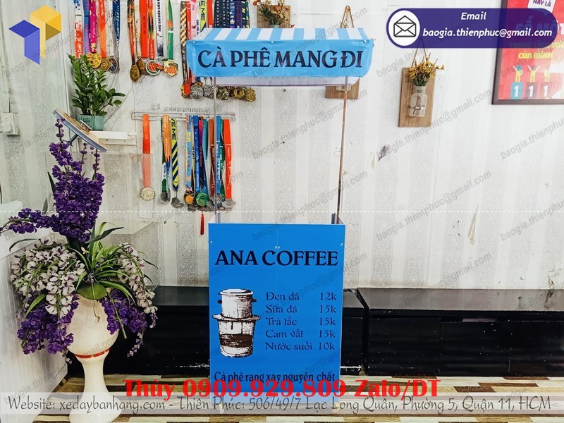 quầy lắp ráp bán cafe take away