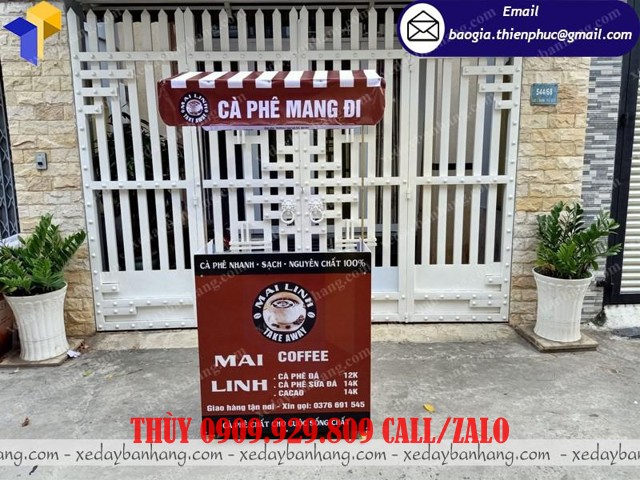 quầy tủ bán cà phê mang đi
