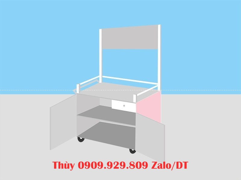 tủ bán cà phê muối đẹp