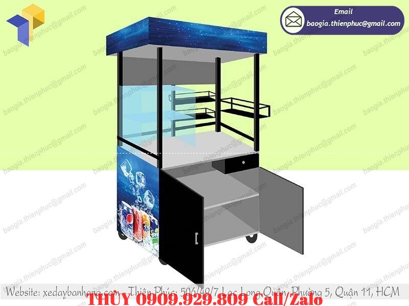 xe bán nước giải khát lưu động giá bao nhiêu
