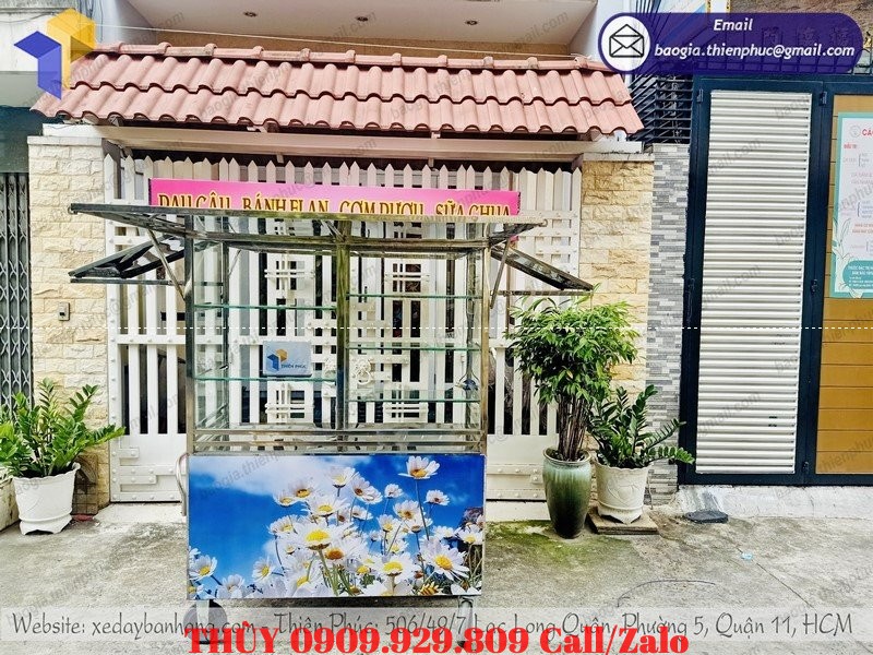 xe inox bán cơm rượu sữa chua