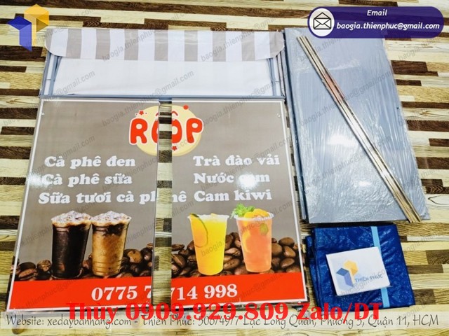 xe lắp ráp 1m bán trà sữa