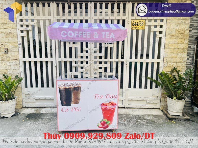 xe lắp ráp bán cà phê