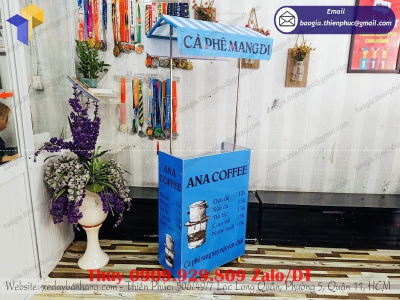 xe lắp ráp bán cafe 60cm