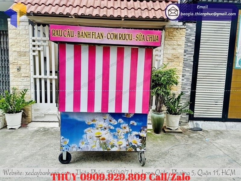 xưởng đóng xe inox bán đồ ăn vặt